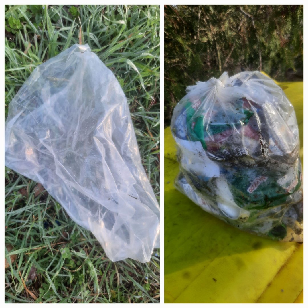 Samixerian's tweet photo. Hello #STEPN Planet 💚🌍 
I found a bag on the ground ...
I filled it with 20 pieces of waste 🚮 in 20 minutes !
It's really sad but I will continue to clean my planet 👍
#StepnRubbish ♻️
@Wolf_Epic_Club 🐺🤍
#STEPNplanet
@TatsianaSTEPN
@CioSilv
@Stepnofficial
@STEP_iN_CRYPTO https://t.co/63JryeaNfD