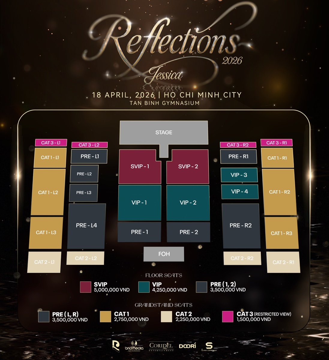 GR26Sic18's tweet photo. JESSICA'S REFLECTIONS CONCERT TOUR IN HO CHI MINH CITY 2026

📆 2026.04.18 (Sat)
🕡​ 18:30 - 21:00
📍 Tan Binh Gymnasium, Ho Chi Minh City

🎟️ 2026.02.24 🕗 20:00 ~
: https://t.co/cUrSk9nU0N

#제시카 #JessicaJung #郑秀妍
#JessicaReflectionsTour https://t.co/L5OaADn0vu