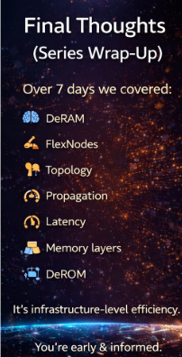 Vicky_Pulsican's tweet photo. 5️⃣ Final Thoughts (Series Wrap-Up)

Over 7 days we covered:

DeRAM
FlexNodes
Topology
Propagation
Latency
Memory layers

And now #DeROM.

Optimum isn’t just another chain.

It’s focused on solving real infrastructure bottlenecks.

If you followed this 7-day breakdown — you’re early & informed. ♾️

And don’t forget to join 
@get_optimum official:   

Discord: https://t.co/u5n6I8aBGm  
YouTube: https://t.co/7U9NHvHNLV 
 Docs  https://t.co/3d7fu56Fxb
for deeper updates and discussions.

@MurielMedard @blockchainjeff @ethereum #ETH #L1 #L2 #flexnodes