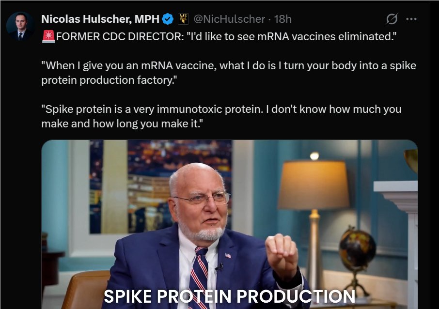 BrianGPowell's tweet image. #RedField always seemed to have the most credibility
Great to see former leaders that are no longer under legal constraints to talk come out against things #USA #Citizens shouldn't be exposed or in this case COERCED to consume eg "Your kid MUST have #Vaccines to walk on campus"