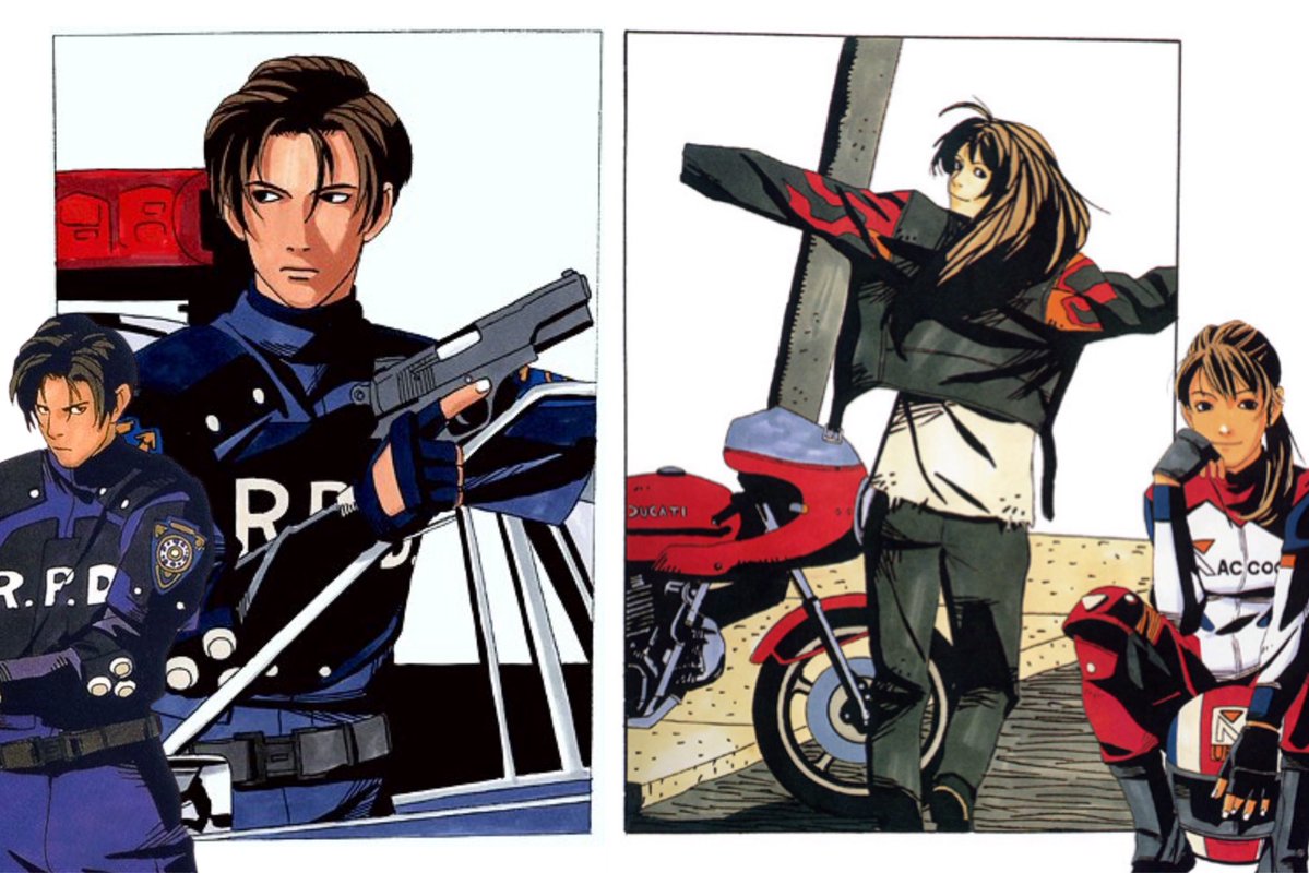 Concept art | Resident Evil 2 - Leon S. Kennedy and Claire Redfield