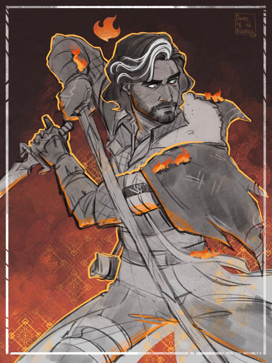 I'm boring. At a time when everyone else has already created a million aus, I'm still interested in just drawing Verso in a fighting stance. Burning.

(She just hasn't gotten over it yet.)

#e33 #Expedition33 #ClairObscurExpedition33 #Verso