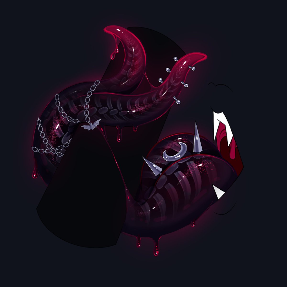AsheGraysonVT's tweet photo. Would you make out with me? 😝🖤

🎨 @houndeater  | #AsheInks https://t.co/mFZ8tSGo2A