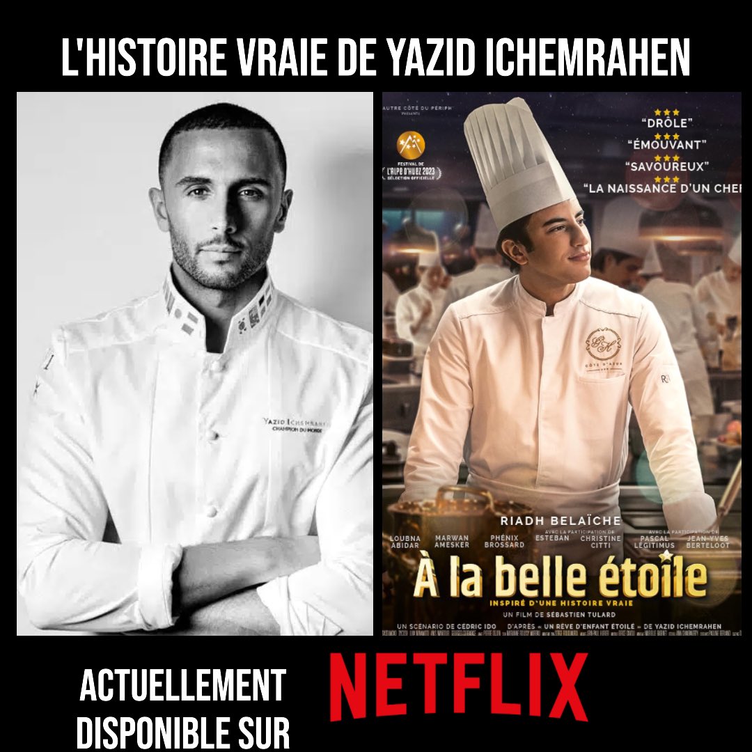 melikmenacer's tweet photo. 🎬 Il y a 3 ans, À la belle étoile sortait au cinéma. Sur Netflix il est déjà dans le Top 3 en France. Il se termine sur le titre de Champion du Monde de desserts glacés.
Depuis, Yazid Ichemrahen est Chef pâtissier du Royal Monceau, At Home Paris et vise déjà Le Caire et Londres. https://t.co/qrGXYm1aep