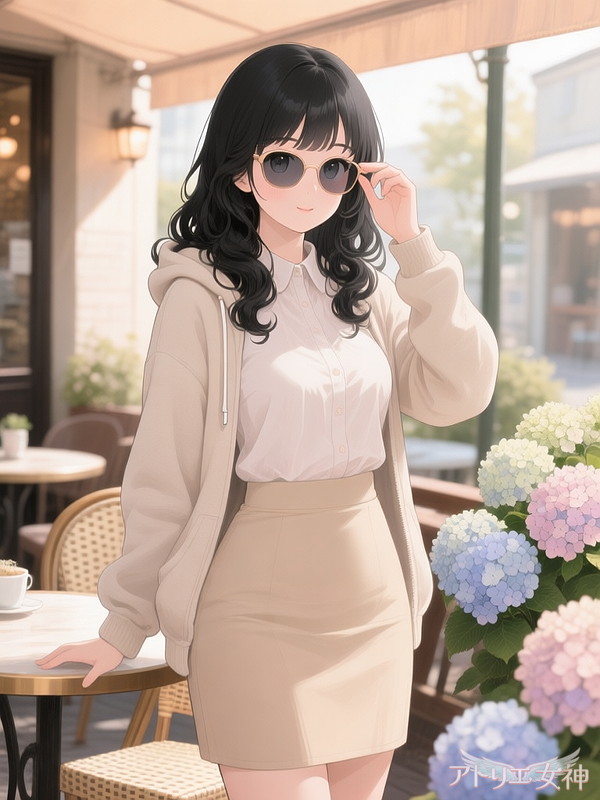 女神目録：00742】 #AIイラスト 陽咲 あおい（22歳・167cm・D カップ