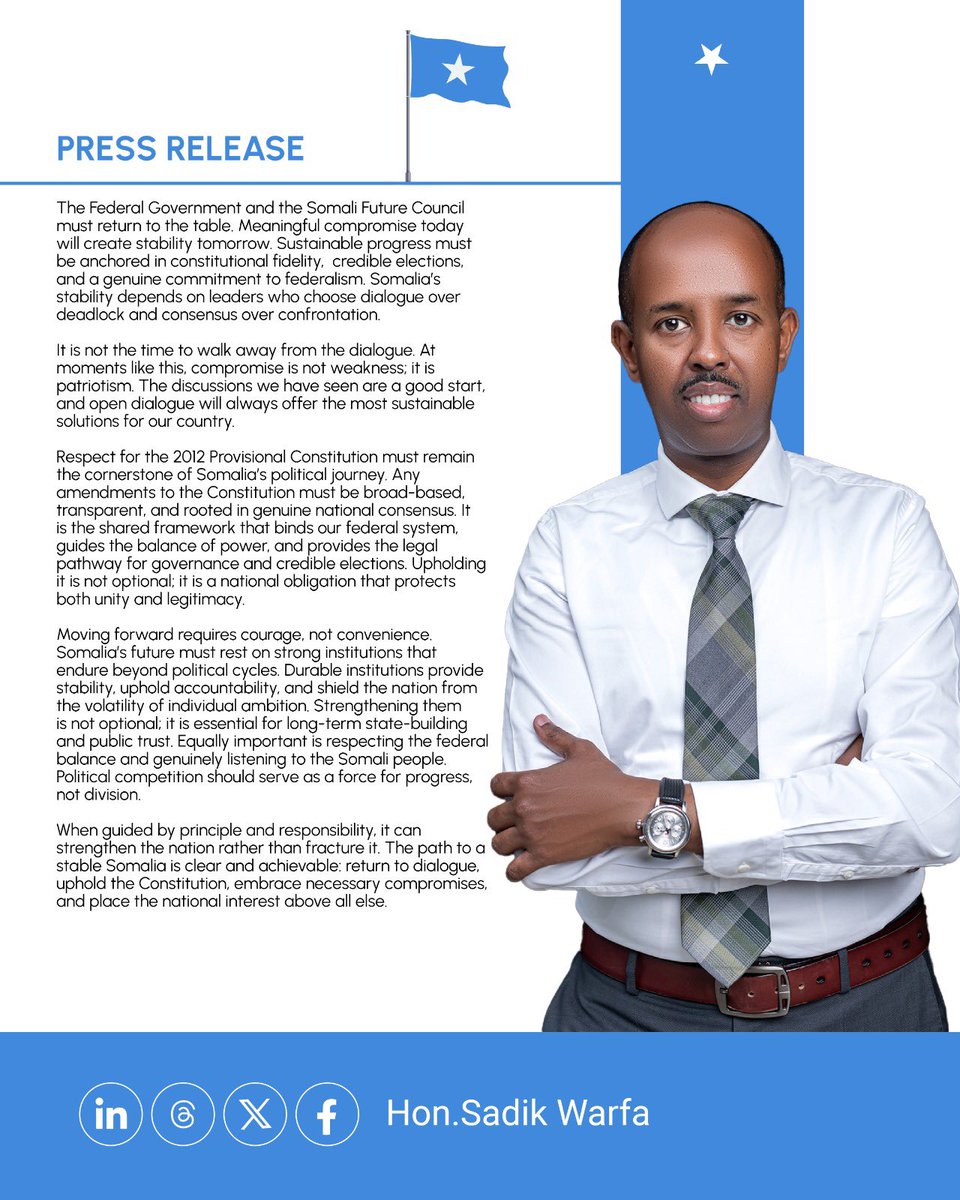 Hon Sadik Warfa tweet media