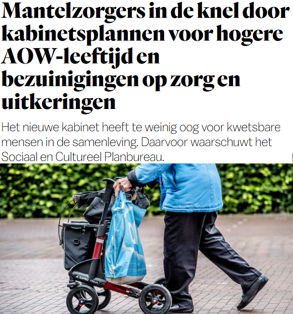 Matthijs85's tweet image. SCP: Mantelzorgers in de knel door bezuinigingen op AOW, zorg en uitkeringen parool.nl/nederland/mant…

Piraten willen goede, simpele sociale zekerheid via een basisinkomen, en betere ondersteuning voor mantelzorgers amsterdam.piratenpartij.nl/programma-pira… ❤️ #zorg #mantelzorg