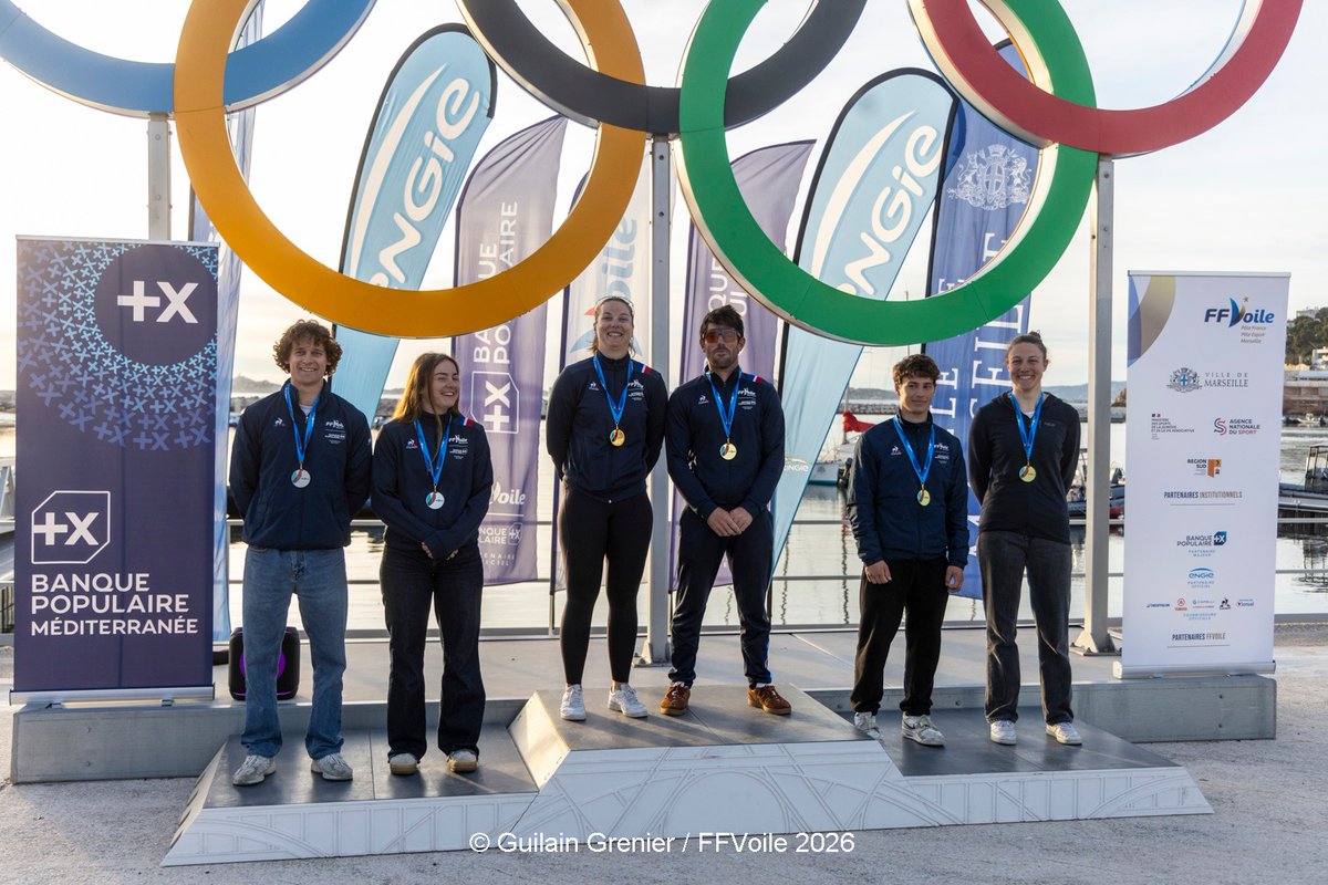 VilleDesSables's tweet photo. ☀️Alors, ça brille ?
😎Nous sommes fiers de nos championnes sablaises @SNSablais qui ont décroché l'or au Championnat de France Elite de Voile Olympique à Marseille.
🥇Hélène Noesmoen = Planche à Voile - #IQFoil
🥇Aloïse Retornaz + Tim Mourniac = #Catamaran à Foil
BRAVO ! https://t.co/UF8AHAjdIC