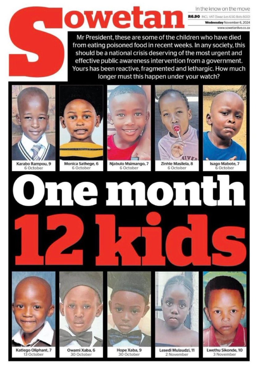 What other country would let this slide? Foreign owned Somali and Ethiopian shops just randomly sold poisoned food to children and as a country we moved on. There was more noise for that fraud Nigerian driver than these kids from your NGOs and celebs.