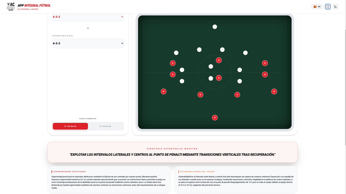 AC_FCenter's tweet photo. Imagina tener un asistente #IA que te ayude a:

• Analizar partidos
• Diseñar planes
• Estructurar tu modelo de juego
• Generar informes

Deja de imaginarlo. Empieza a construirlo con @ibonlanda https://t.co/roFaiPu51M