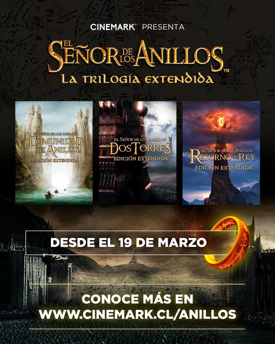 CinemarkChile's tweet photo. Señoras y señores, la santa trilogía está de vuelta, ahora en su hermosa versión extendida 😍🛐

Y para registrarse y estar al tanto de todo, sólo tienen que pasar por aquí => https://t.co/kfE6m5mt1E https://t.co/2h4EJpgjTP