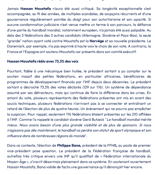 HandIntervalle's tweet photo. Guillaume Gille ne s'est pas nommé tout seul et ne s'est pas prolongé tout seul
Cela n'efface ni la gestion de la FFHB, ni le rapport de Didier Troncin, ni la gestion des affaires, ni l'opacité, ni la trahison des autres fédés et de notre famille pour se faire élire il y a 2 mois https://t.co/VjgW7GSsbj