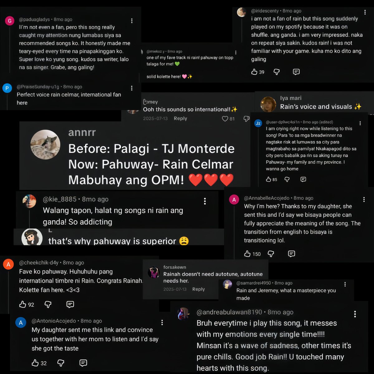 OPM Song of the Year? “Pahuway” already sounds like it.

“Pahuway” is living proof that you don’t need years in the spotlight to make an impact — you just need authenticity, passion, and real talent. As a newcomer, Rain didn’t just lend her voice to this song… she co-wrote it.