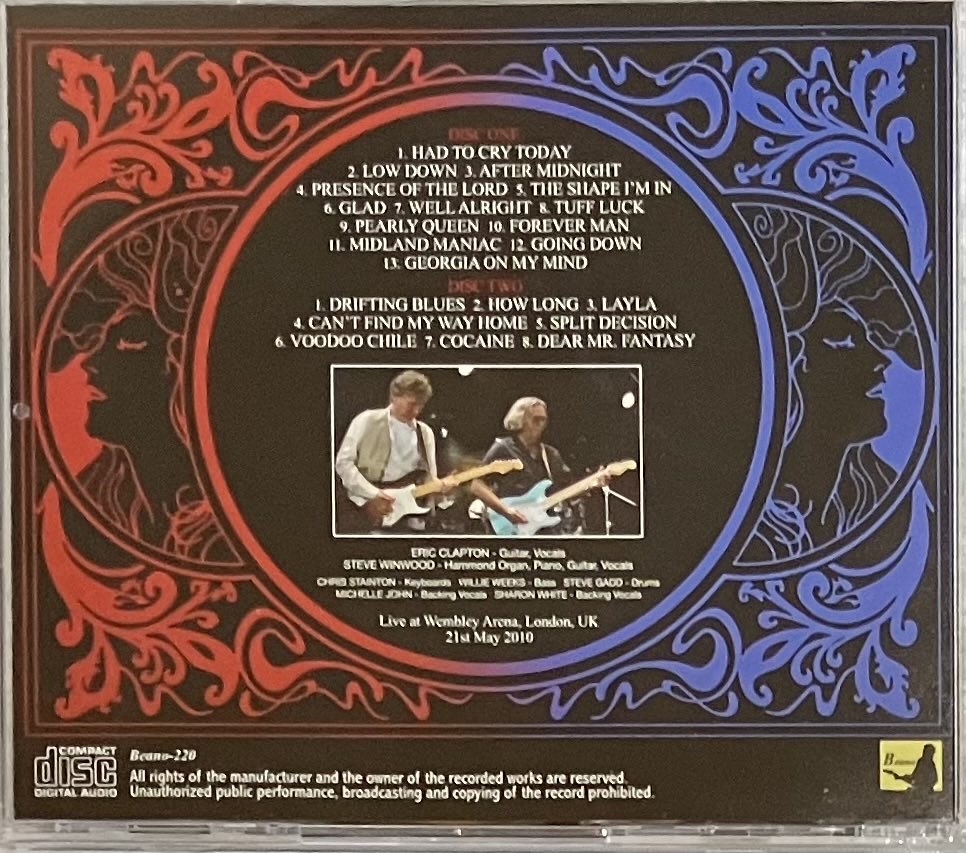 2010年、ウィンウッドとのジョイント・ステージから5月21日のロンドン