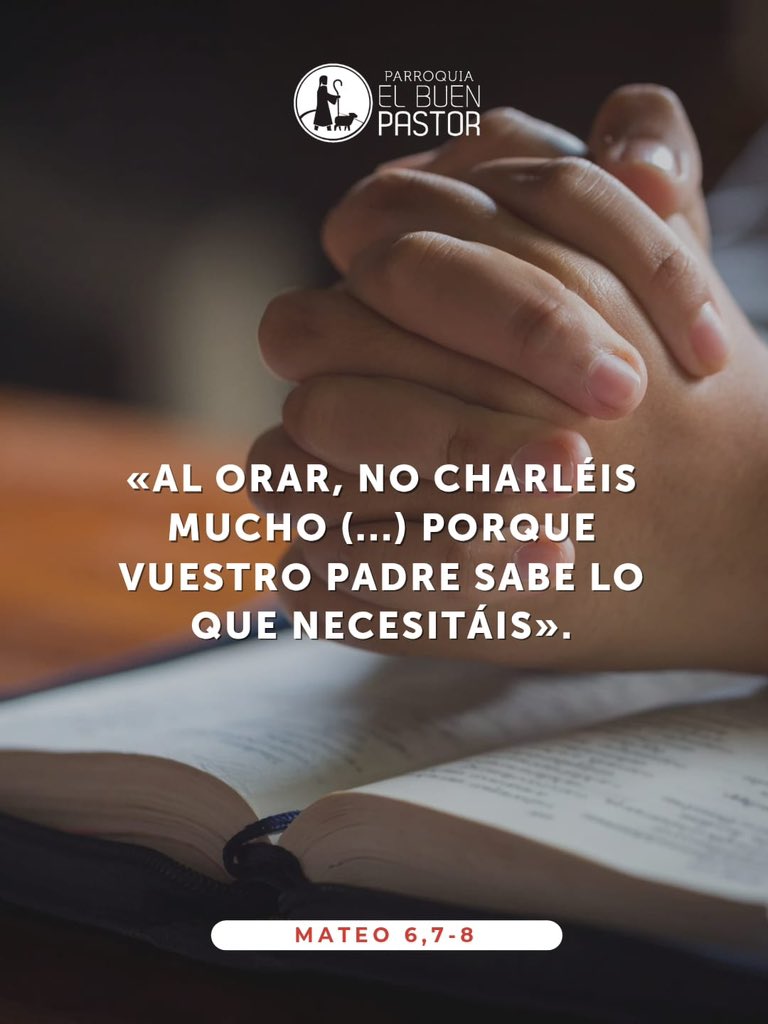 Lecturas meditadas en video:
youtu.be/LIpWh7TzbpI?si…

Lectura meditada en audio:
rezandovoy.org/reproductor/or…
-‐-

Hoy, Jesús —que es el Hijo de Dios— me enseña a comportarme como un hijo de Dios. Un primer aspecto es el de la confianza cuando hablo con Él. Pero el Señor nos advierte: