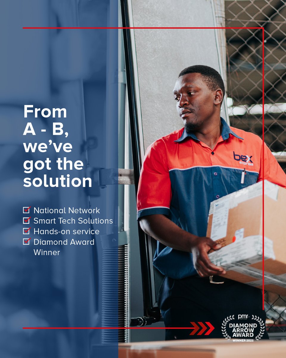 One parcel or a full distribution? Weekly shipments or a once-off project? Whether you’re a growing online store or a large corporate with complex requirements, BEX offers delivery solutions built around your time, budget &amp; delivery needs.
bex.co.za
#HowWeDeliver