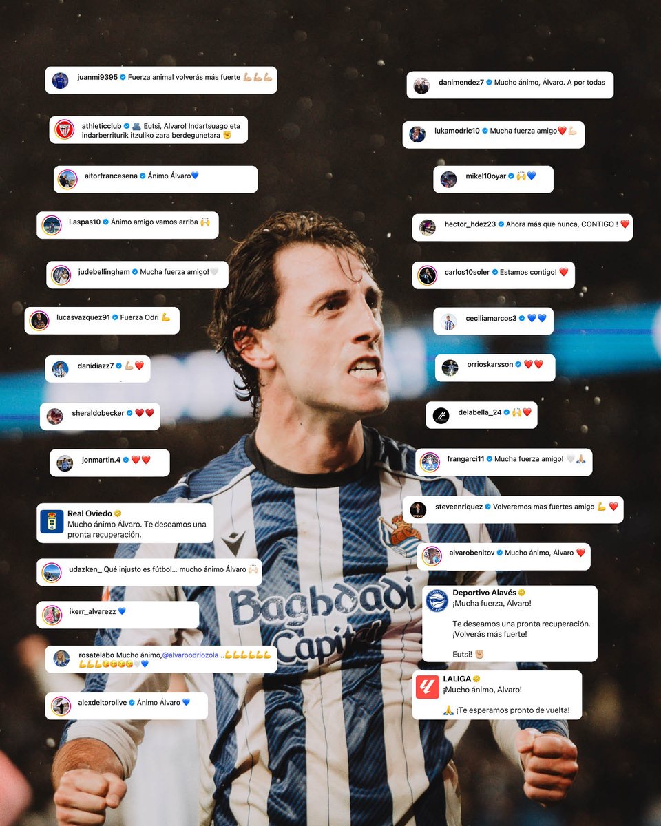 💙 Zurekin gaude, Álvaro.