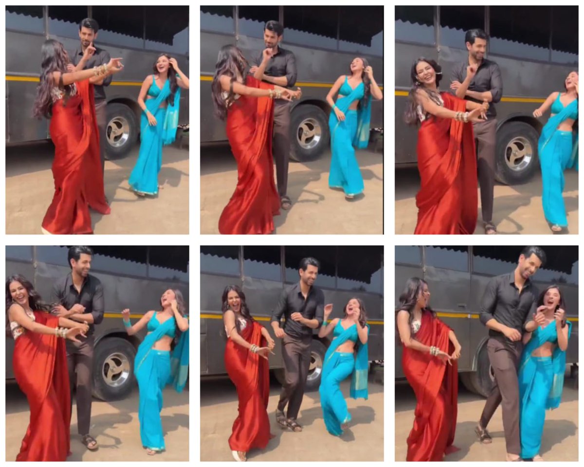 Observes both d ladies,looks right looks left &amp; thn  Boom! he makes his move-the perfect'thumka'😁😉🙌 Dude is staying in the moment bt thn loses it&amp; bursts into laughter alongwt thm &amp; is abt to sprint Ready set go!🤣🤣almst bumping off Kanika😆
#NamikPaul 😍