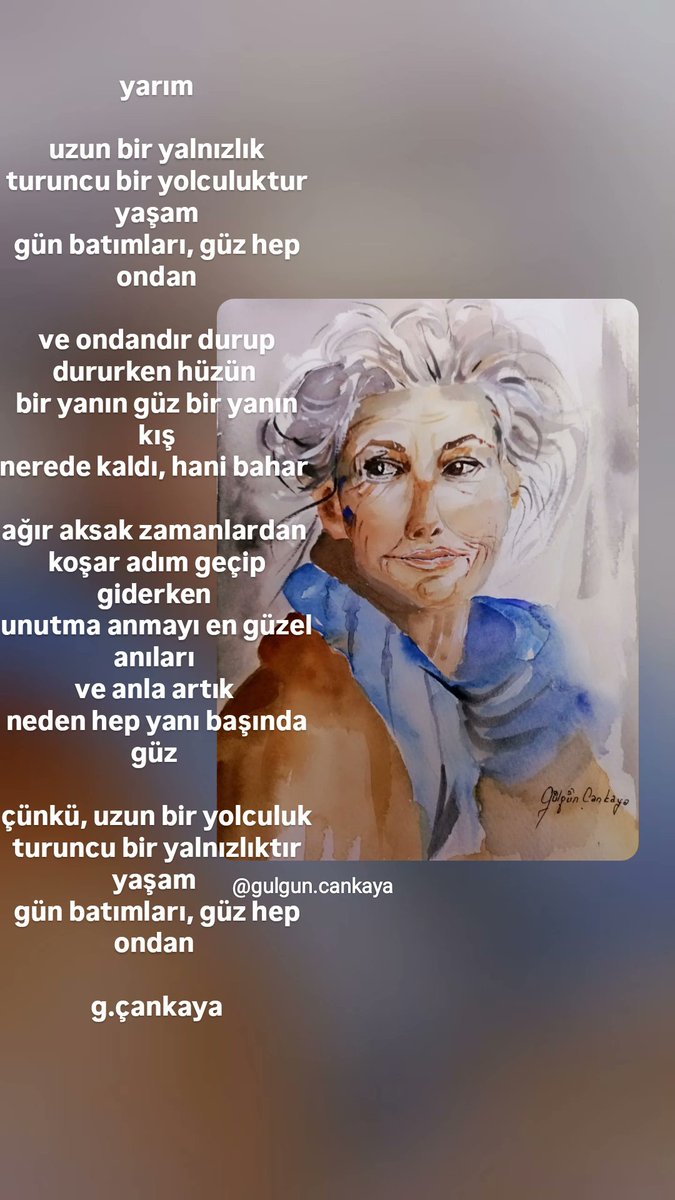 yarım/ gülgün çankaya
#şiir #suluboya
