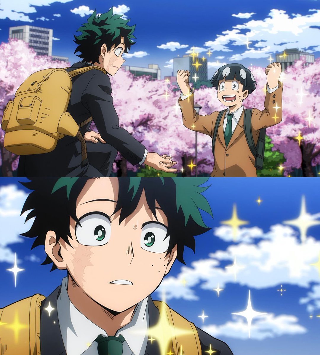 midekusensei's tweet photo. i would react this way too if i met izuku https://t.co/wYiAbaSMij