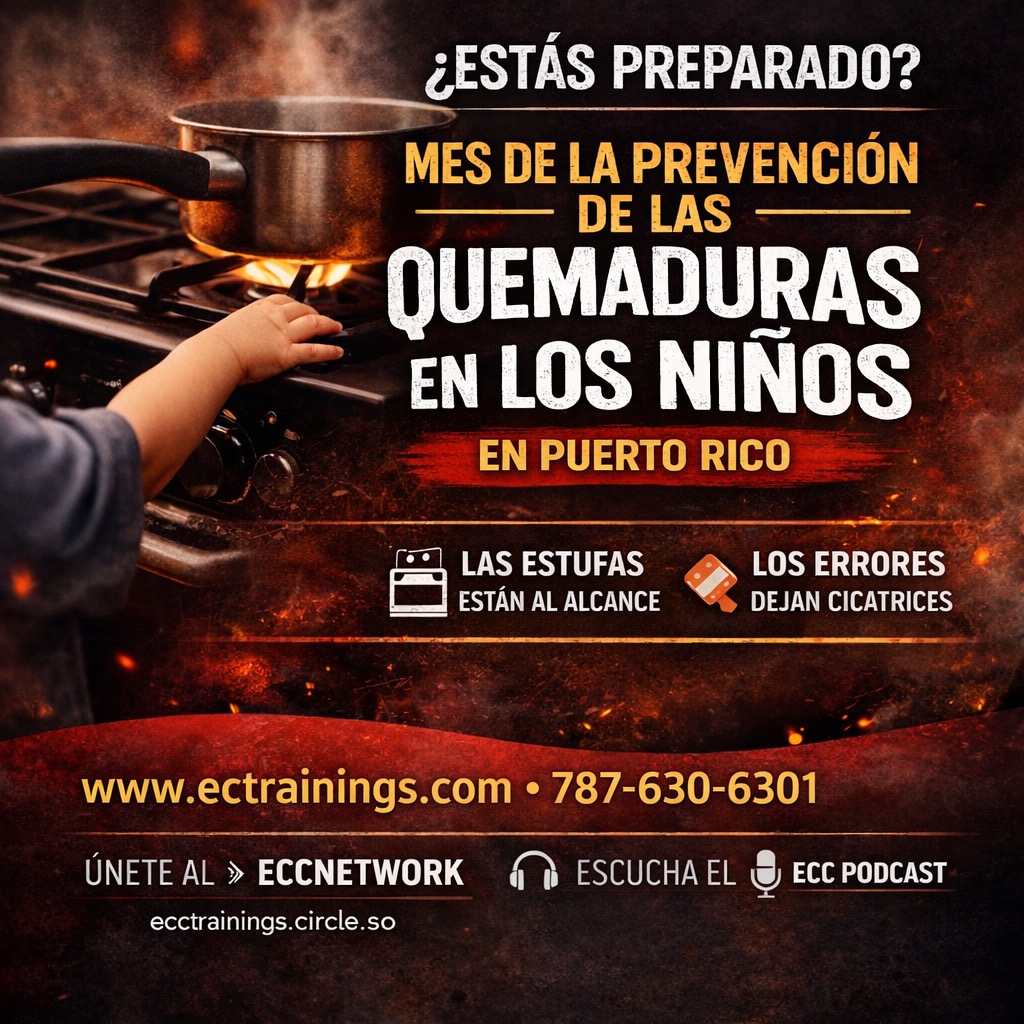 Una quemadura pediátrica puede convertirse en compromiso de vía aérea y shock en minutos.
¿Tu evaluación es realmente estructurada?

PHTLS | 7-8 marzo
👉 ecctrainings.com
📲 787-630-6301
Únete: ecctrainings.circle.so