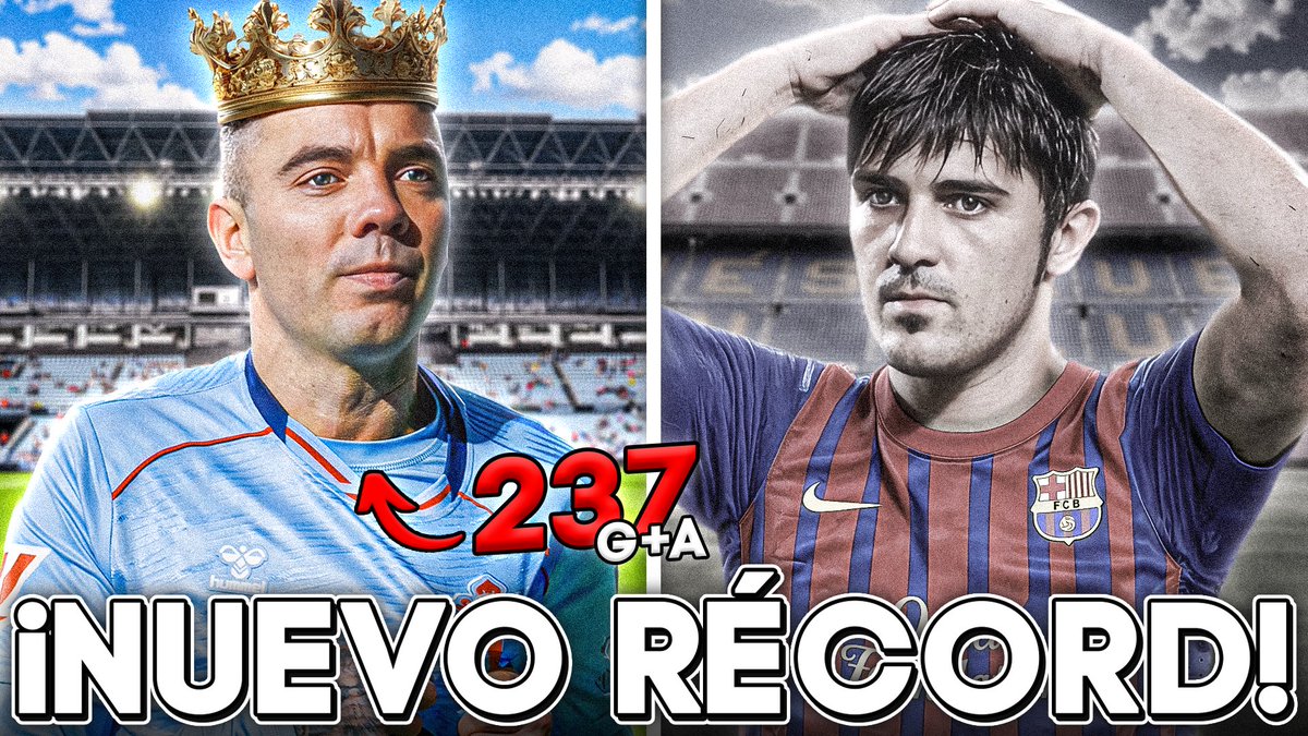 🚨 ¡𝐍𝐔𝐄𝐕𝐎 𝐕𝐈́𝐃𝐄𝐎!

🔥 Iago Aspas supera a David Villa como jugador español con más 𝗚𝗢𝗟𝗘𝗦 y 𝗔𝗦𝗜𝗦𝗧𝗘𝗡𝗖𝗜𝗔𝗦 en Primera División en el siglo XXI.

🩵 ¡𝗨𝗡𝗔 𝗟𝗘𝗬𝗘𝗡𝗗𝗔 𝗗𝗘𝗟 𝗙𝗨́𝗧𝗕𝗢𝗟 𝗘𝗦𝗣𝗔𝗡̃𝗢𝗟!

📎 youtu.be/ijHhn0y-1ZQ