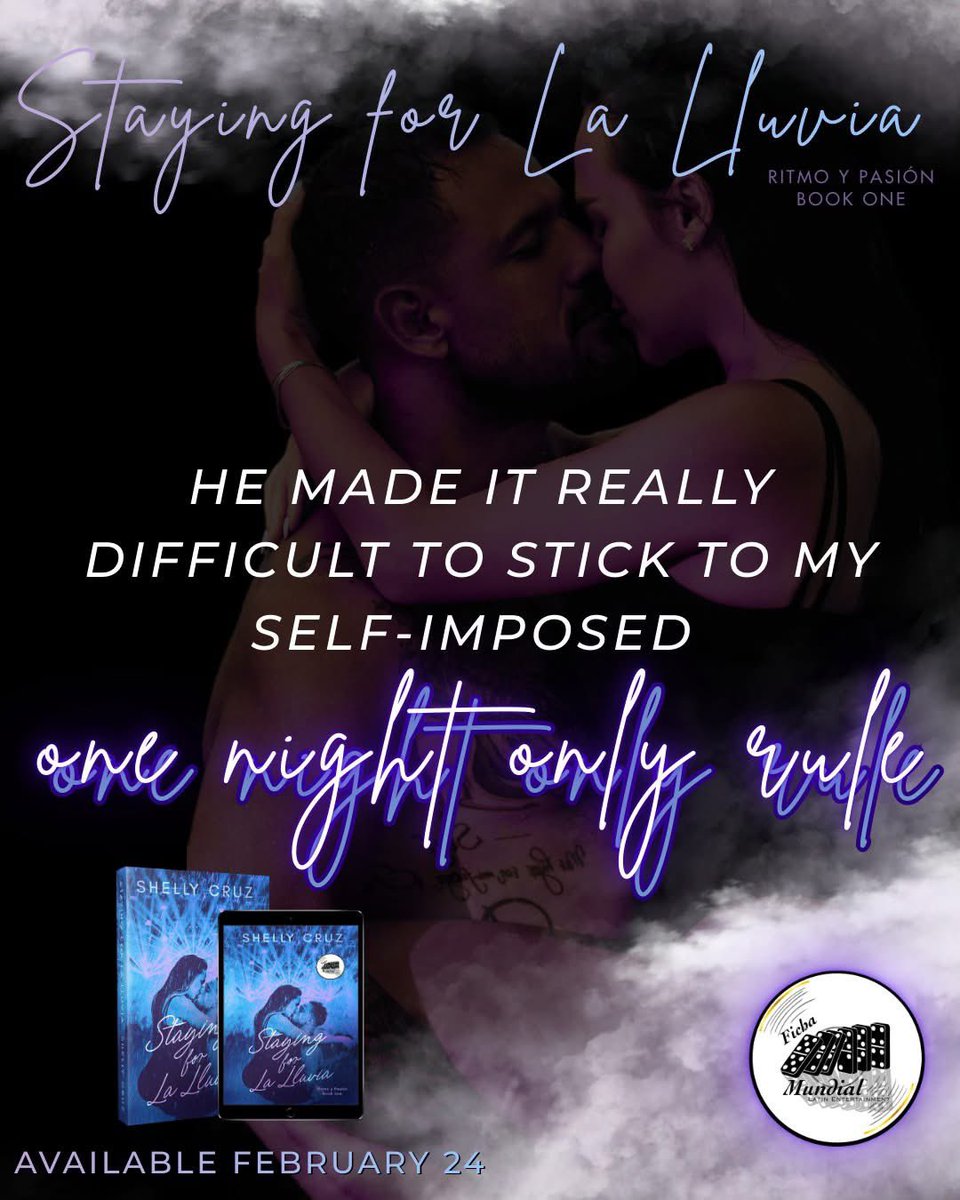 vickybooklover1's tweet photo. Staying for La Lluvia, Book One in the Ritmo y Pasiรณn Series by #ShellyCruz
๐๐๐๐ ๐๐๐๐ ๐๐๐๐ โณ https://t.co/611FRSaQmr
#SCStayingForLaLluviaReleasePromotion #ShellyCruz #RitmoyPasiรณn #FichaMundialLatinEntertainment #TheNextStepPR
@TheNextStepPR https://t.co/uhMF1MsJzt