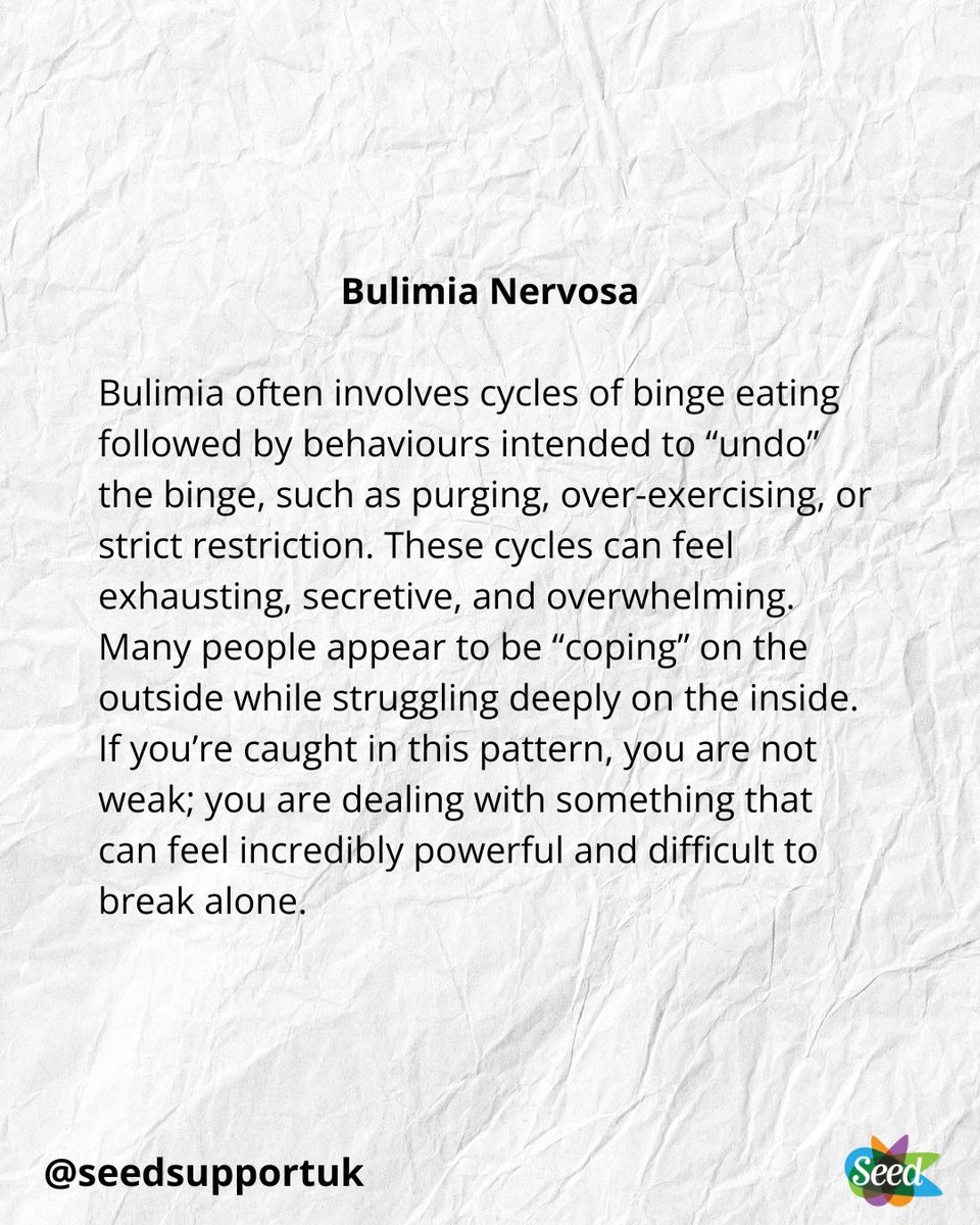 SEED - Eating Disorder Support Services tweet media