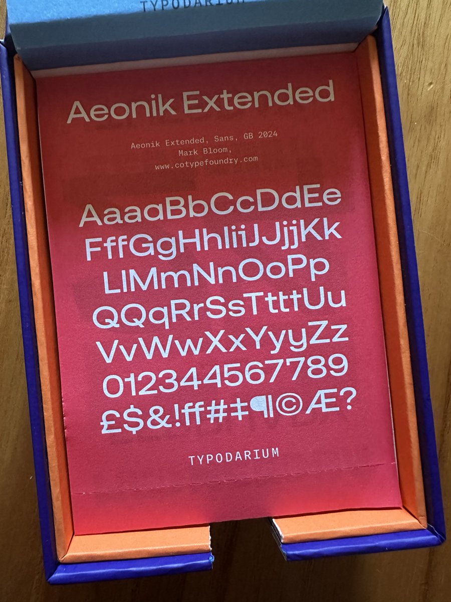 Aeonik Extended, Sans, 
GB 2024
Mark Bloom,
cotypefoundry.com