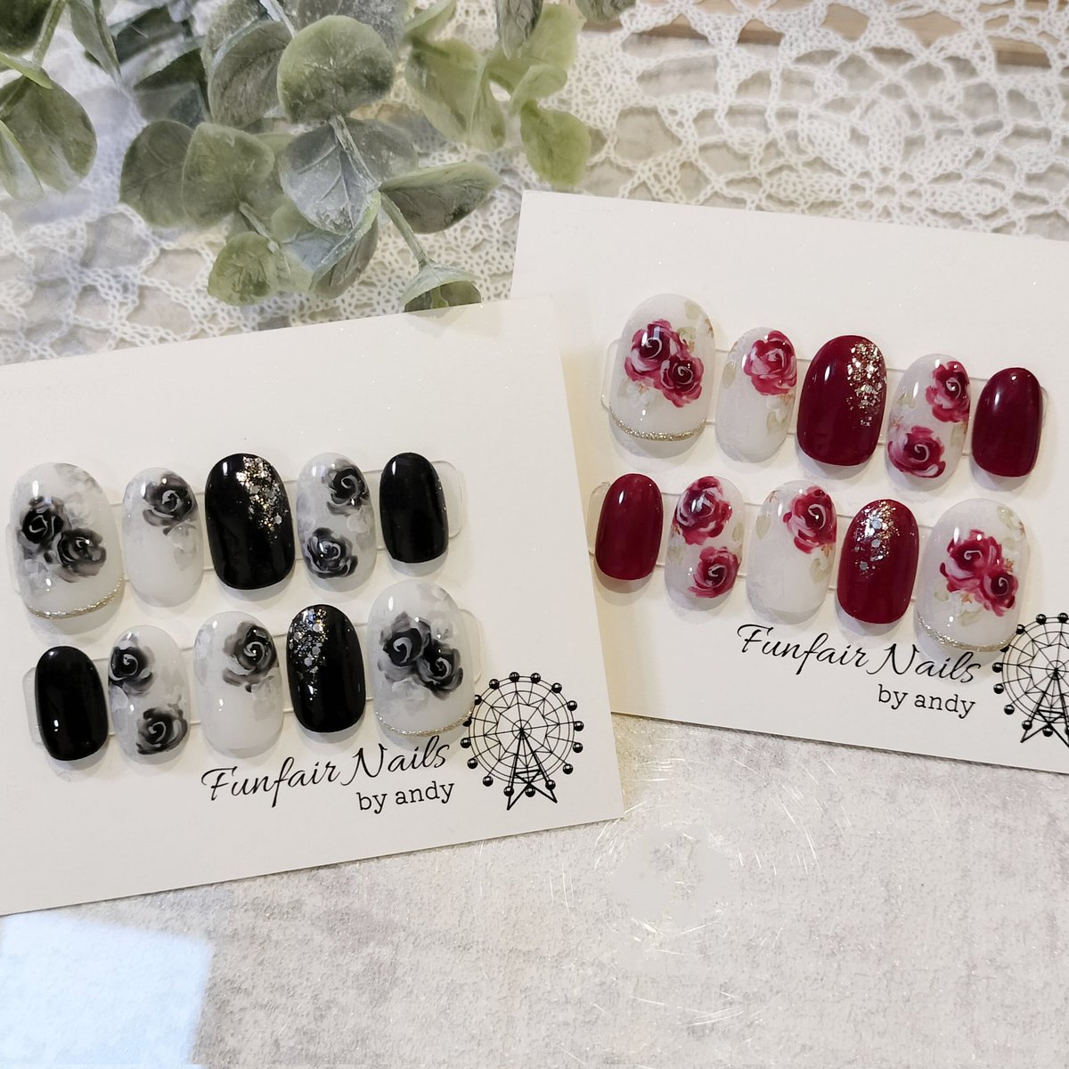 4月に出展するゴスロリマーケットにて販売予定のネイルチップの一部です🌹

色々な薔薇柄のネイルをお持ちします

#ネイルチップ
#ゴスロリマーケット
#GLM14
4月5日(日)出展