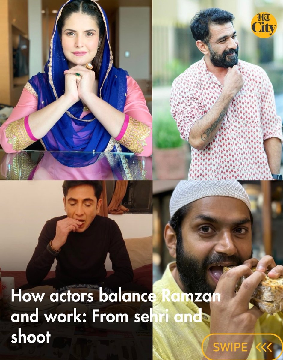 htcity's tweet image. Actors balance shoot-schedules and travel, emphasising peace and spirituality during Ramzan.

hindustantimes.com/htcity/cinema/…

✍️ @farahrizvi1 

#zareenkhan #eijazkhan #aasifsheikh #sharibhashmi #nasirrkhan @Team_ZareenKhan  @EijazKhanUnity 
@sharibhashmi @iaasifsheikh