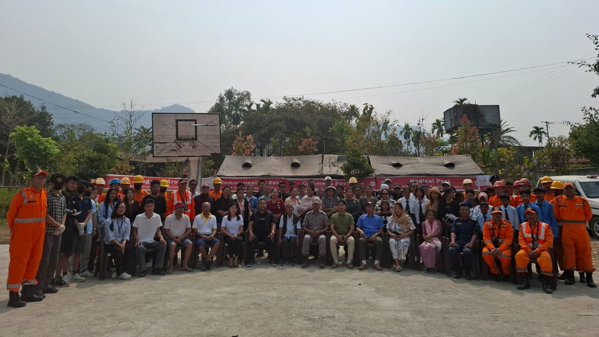 12bnndrf's tweet photo. 12 NDRF Participated in Mock Exercise on Earthquake Scenario at Chumukidima Village Ground, District-Chumukidima #Nagaland to empower and educate on Disaster Preparedness and Response. Together, let’s build awareness and save lives.
#NDRFHQ
#NDRF4U
#BePrepard https://t.co/8GZsWYpjNP