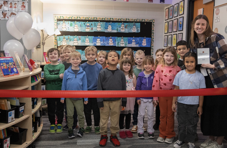WMTalentFirst's tweet photo. Two new Adopt-A-Classroom Libraries at Lakeshore Elementary = stronger early literacy. Investing in readers today strengthens West MI’s future. #AdoptAClassroomLibrary #EarlyLiteracy #TalentFirst #ReadtoLeadMichigan https://t.co/6Ec7PLd9w5