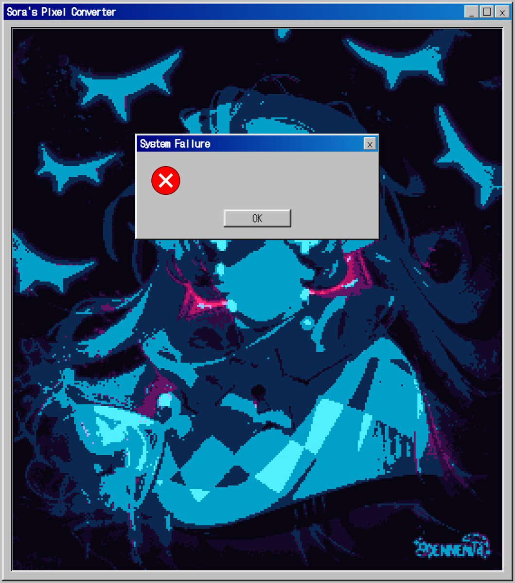 playing around with a pixel art converter with fount yesterday