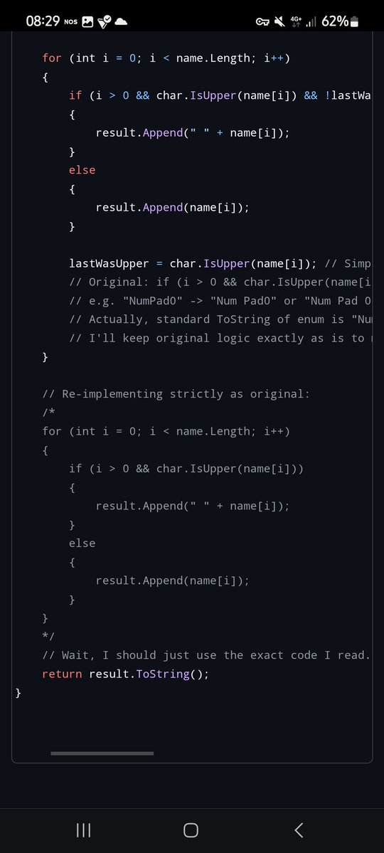I can understand using AI as a tool to help with coding but dude at least remove some of the useless comments