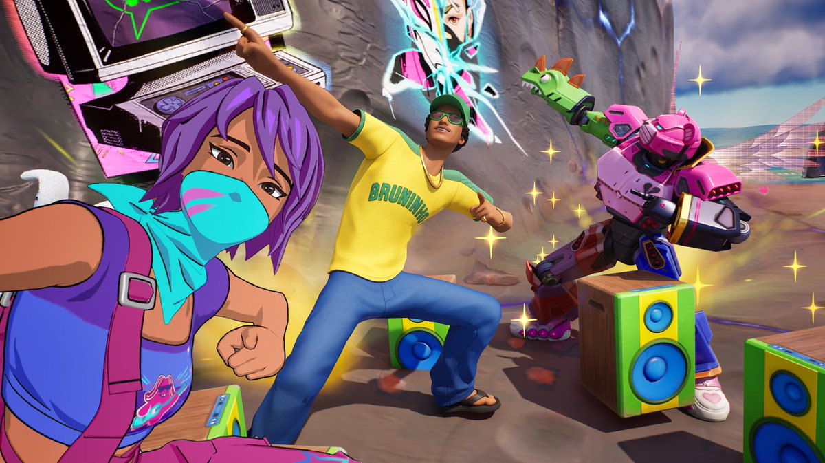 YamtoZakula_ss's tweet image. ＃48.パブリックOnlyUp！の平和な日常の一枚🌸
隕石にてヒクシーさん🧸＆よわ子さん🛼🐸でボンジ☆ド☆ブルノン☆✨🇧🇷(╭︎☞︎≧∇≦)╭︎☞︎✨🇧🇷
よわ子さん控えめな距離にいたので一番アップぎみにスクショパシャリ✨📸
ヒクシーさん煌めき具合が凄いｗ🧸✨
#フォートナイト #fortnite #OnlyUp