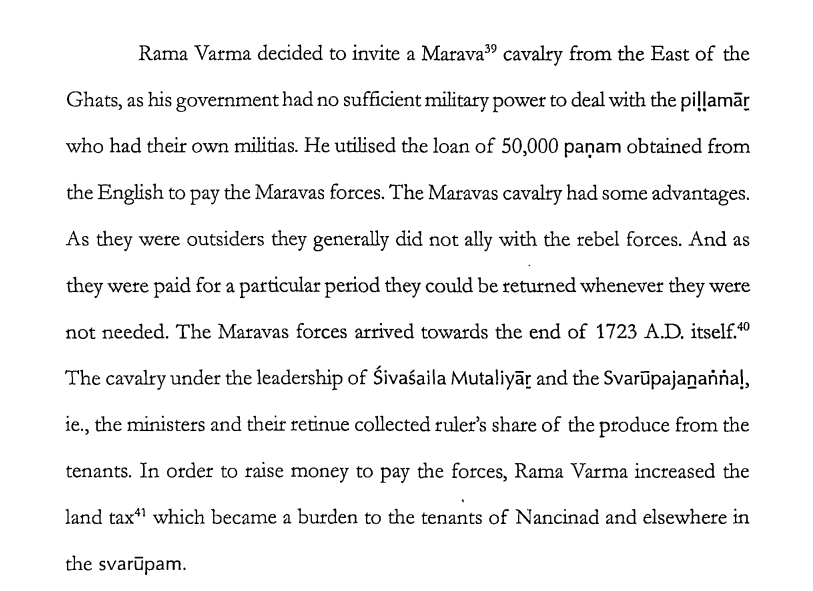Asiprastha's tweet photo. The Nair pillais and Nayaks play a significant role in the military history of Travancore.  In 1723 AD, the Marava cavalry arrived in Travancore at the invitation of Rama Varma.

#nairpilla #nairhistory #travancorehistory #marava https://t.co/zV8wKzuj79