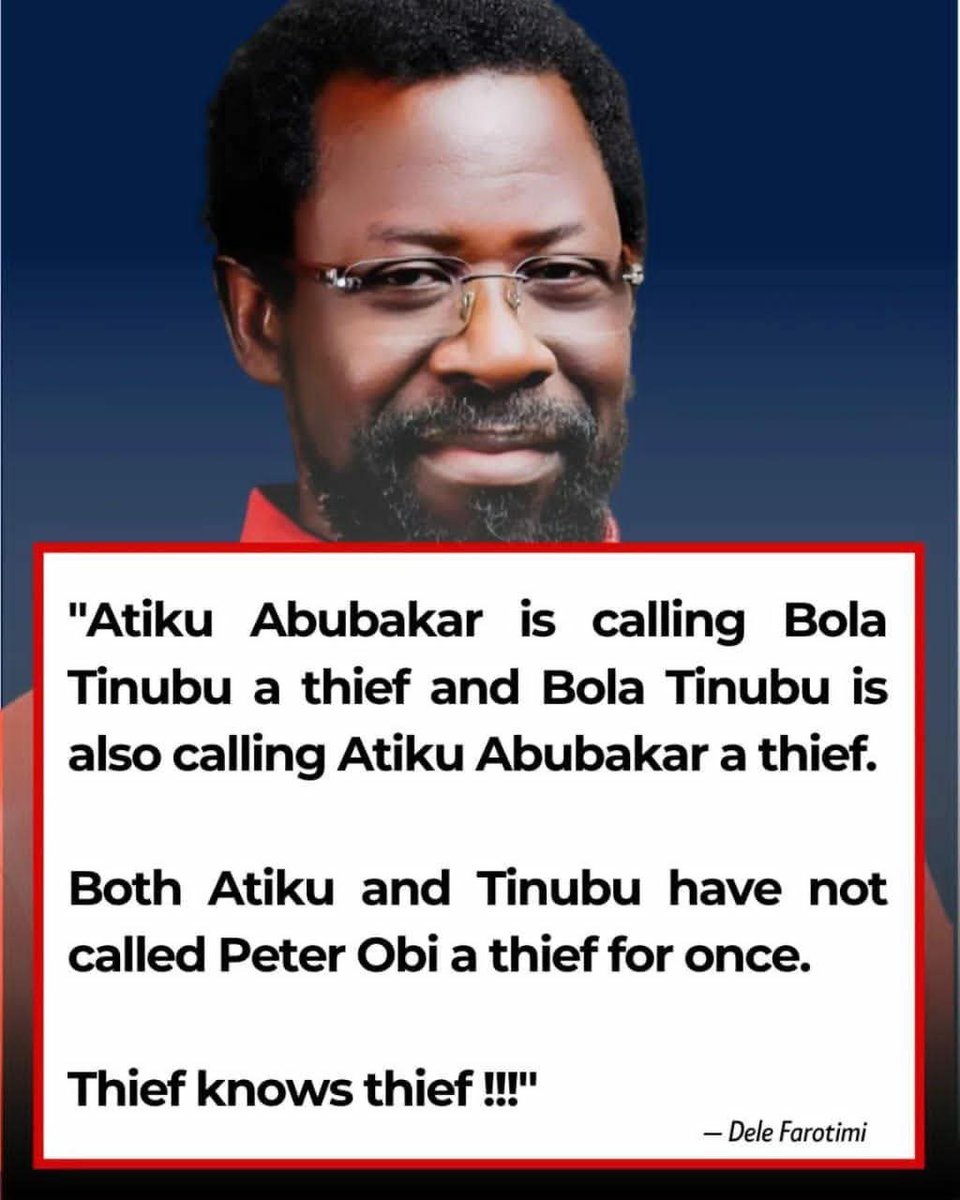 Obidients are so blessed. They don't have to say: "It's my right to support any candidate of my choice" 
That's ☝️ the explanation of those who support criminal candidates.