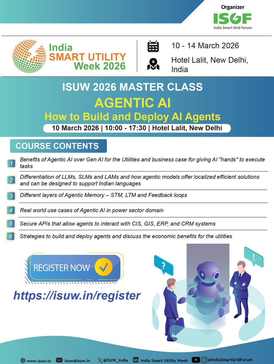 India Smart Utility Week - ISUW tweet media