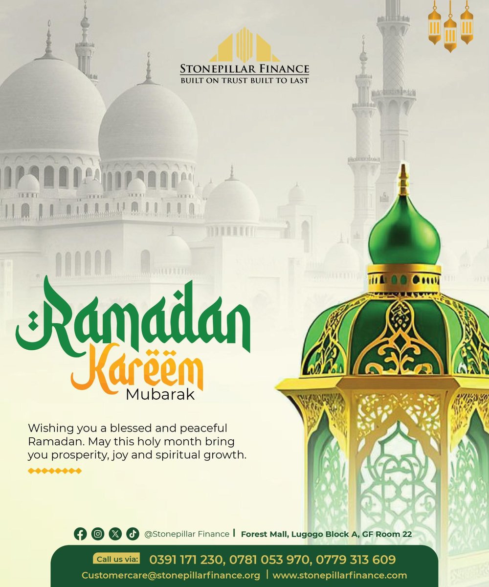 stonpillar's tweet photo. "🌙️ Ramadan Kareem to our Moslem community.#Stonepillarfinance. https://t.co/WEsZQyYKXP