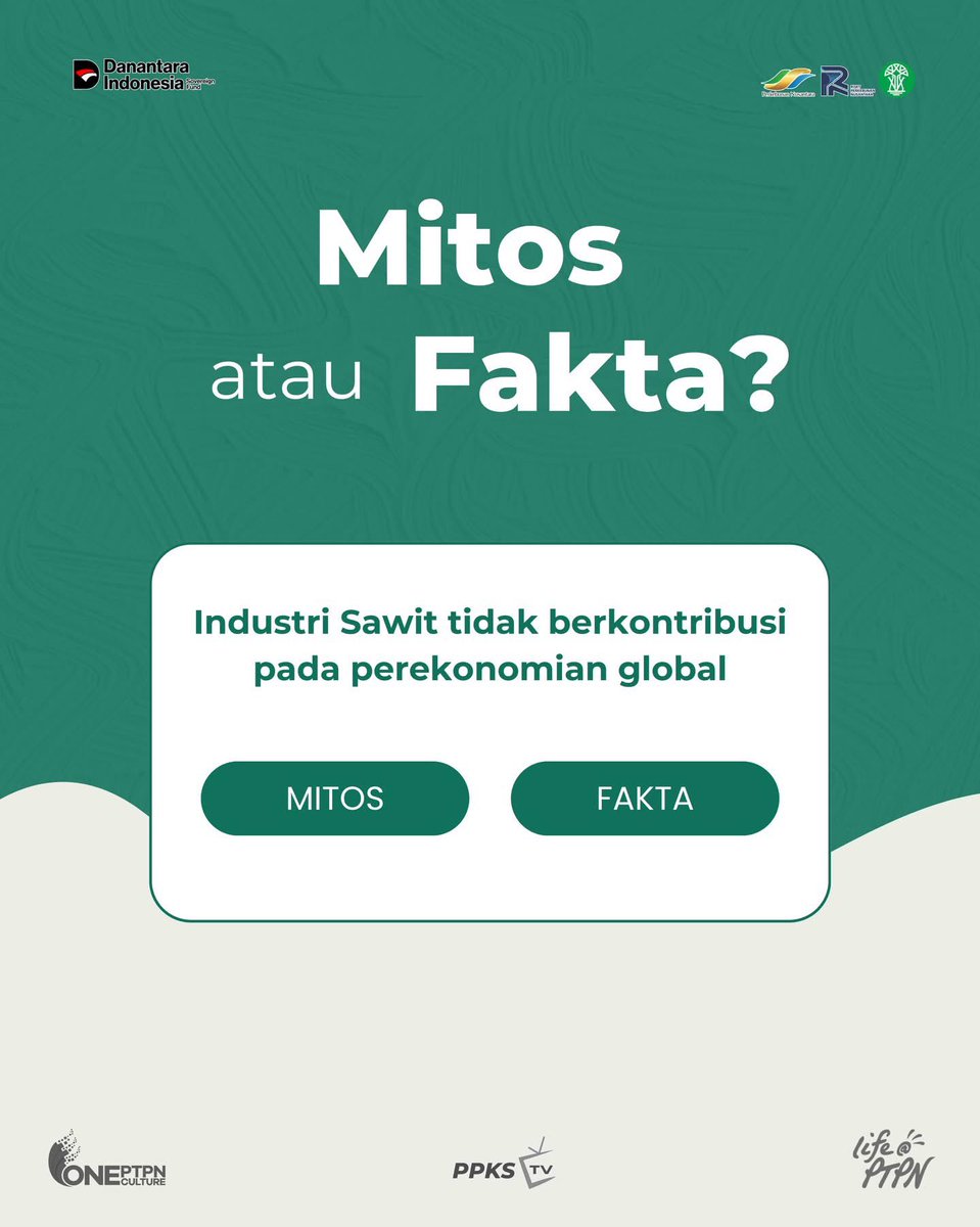 PPKS_ID's tweet photo. Faktanya sawit menjadi sumber minyak nabati utama dunia dan dipakai di berbagai negara seperti India, Uni Eropa, China, hingga Amerika Serikat mengolah sawit menjadi beragam produk sehari-hari dari pangan, energi, sampai kebutuhan rumah tangga.
#MelayaniSepenuhHati https://t.co/1jEEDiKWkg