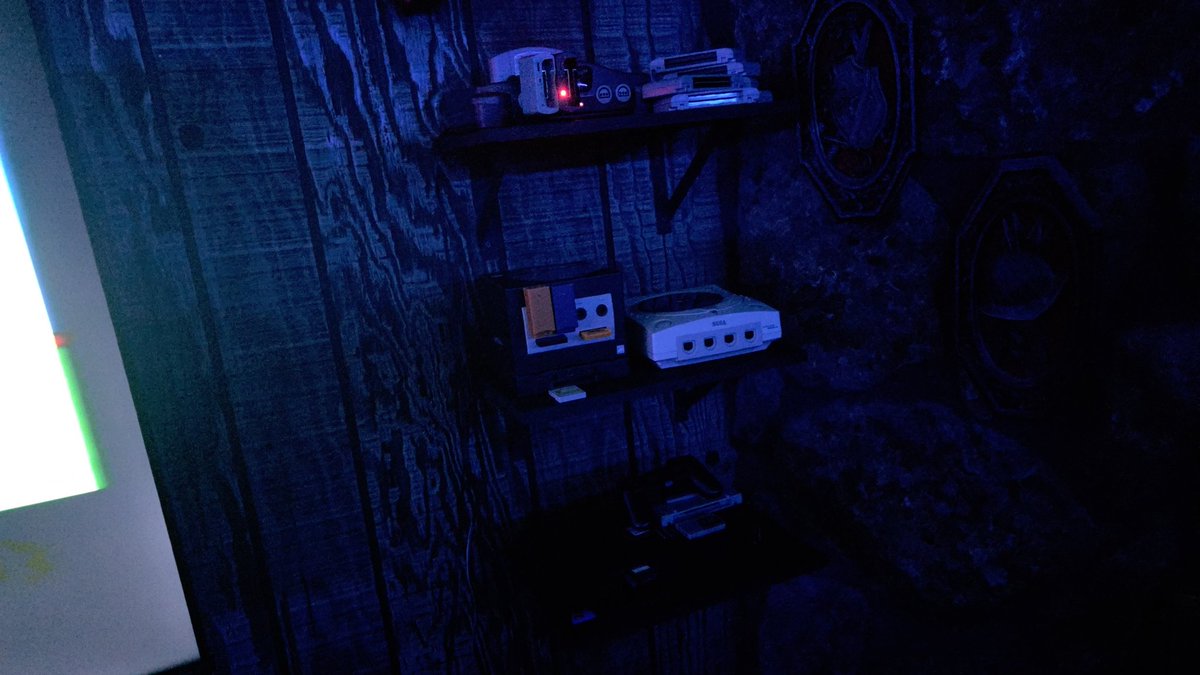 SharpSinful's tweet photo. The start to the Retro dungeon. I have over $3,000 worth of Sega Genesis games tons of original PlayStation 1 and 2 games were stepping back into the 90s couch play we have the elgato on the way we'll be recording soon! https://t.co/xRtabGFpN0