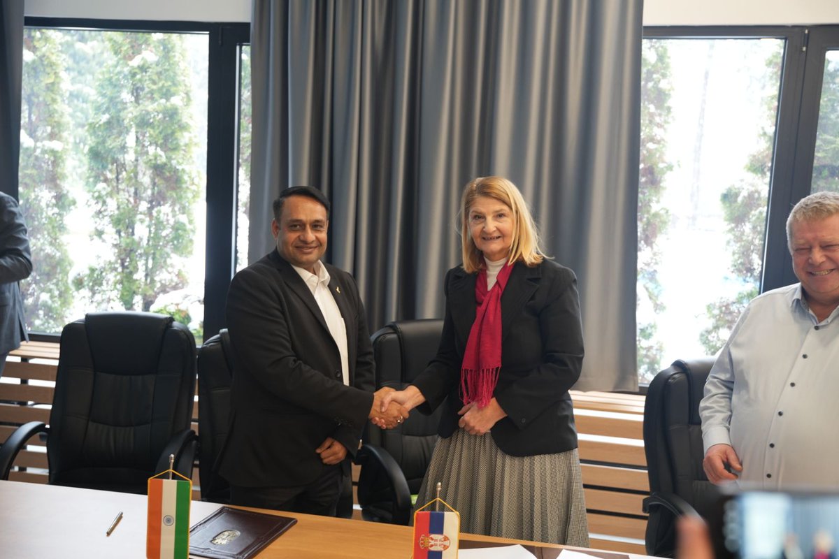 ReviewVayu's tweet photo. India's Brahmastra Explosives Ammunition Signs Exclusive Business and  Technical Cooperation Agreement with Holding Corporation Krušik, Serbia.

"The agreement not only establishes a robust framework for sales and technology transfer but also paves the way for joint sales initiatives, strategic market expansion and collaborative product innovation.  Brahmastra Explosives Ammunition will lead initiatives  in sales, technology transfer and product development whereas Holding Corporation Krušik, Serbia will provide comprehensive support to ensure seamless execution across sales  operations, technology integration and new product development".