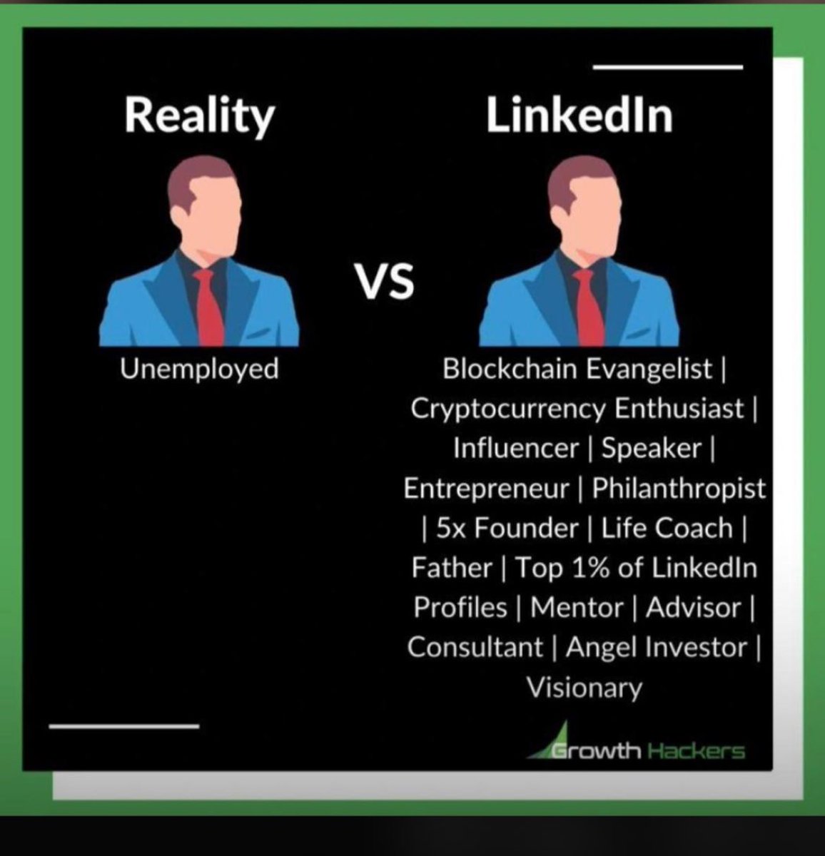 Reality Vs LinkedIn 😂