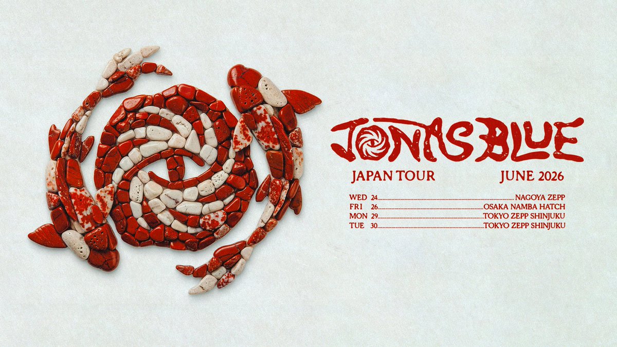 SMASHjpn's tweet photo. 𝑵𝒆𝒘 𝒔𝒉𝒐𝒘 𝒂𝒏𝒏𝒐𝒖𝒏𝒄𝒆𝒅!!🎉
【JONAS BLUE】
日本でも高い人気を誇る世界的DJで
プロデューサーの #JONASBLUE
待望の来日公演開催決定！

JONAS BLUE JAPAN TOUR 2026
https://t.co/dhASca46Ks

📍オフィシャル先行
受付中〜3/8(日)23:59
https://t.co/DqCsEHgfMu https://t.co/fvQvv3kemv