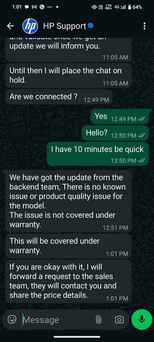 JainDipil's tweet photo. WHY NO?! 😩 @HPSupport literally goes “not in our system = not our problem,” so now I gotta PAY to fix THEIR laptop?! 💀 Bro, just admit it’s trash and take responsibility!! 🚮 Views or I riot 👀🔥… Here’s the latest from these confused HP guys…  
Can you guess—covered or not? https://t.co/pjj2uNvbaQ