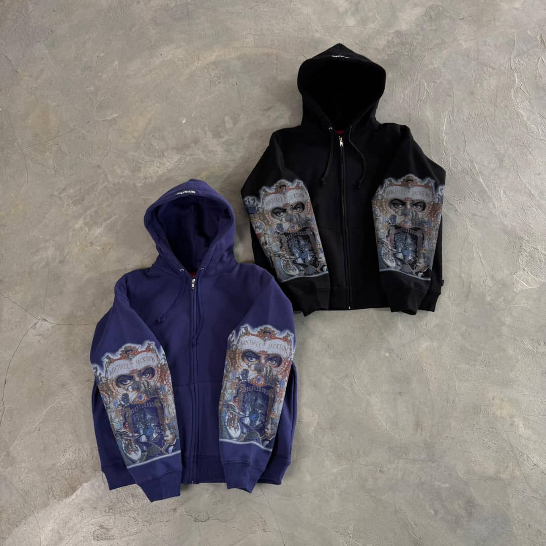 Supreme Michael Jackson “dangerous” Zipper Hoodie M-XL 95,000