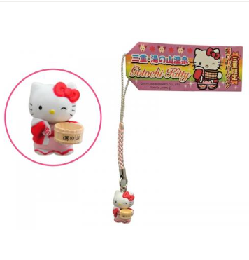 昔キティちゃんのご当地根付ストラップ集めてたんだけど、ストラップ