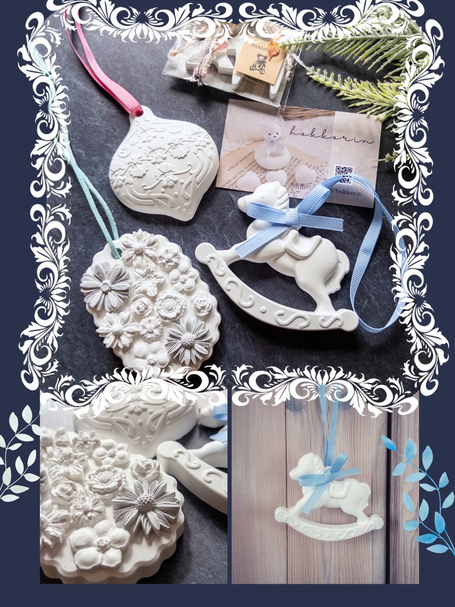 hokkorinさん（@hokkorin1）より、とても可愛いアロマストーンサシェを