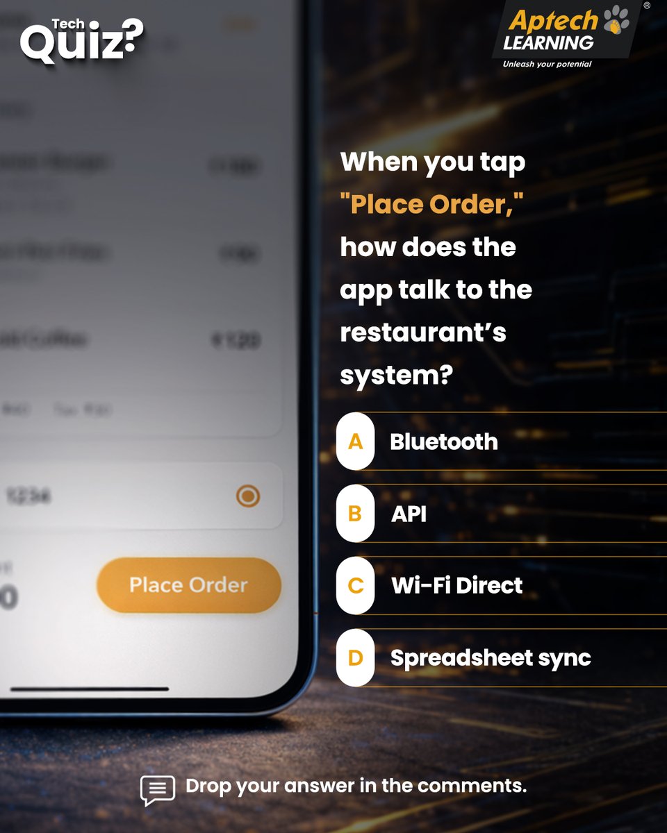 Aptech_Learning's tweet photo. Did you get it right? Comment below 👇​
Hint: This mechanism allows different software systems to communicate with each other in real time. Every time you book a cab, order food or log into a website, they are working behind the scenes.
#AptechLearning #TechQuiz #LearnWithAptech https://t.co/JXwzt4kCkR